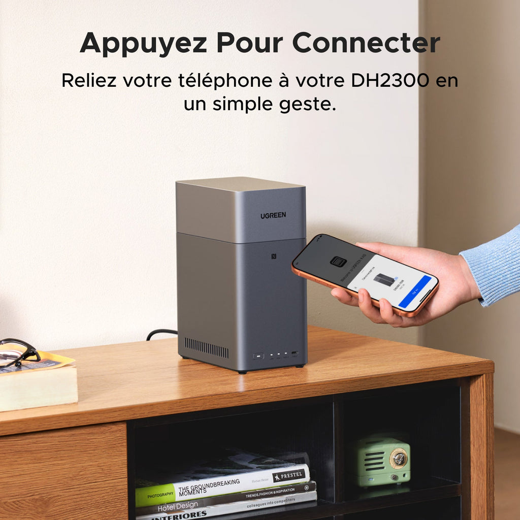 UGREEN DH2300 - Connexion NFC smartphone