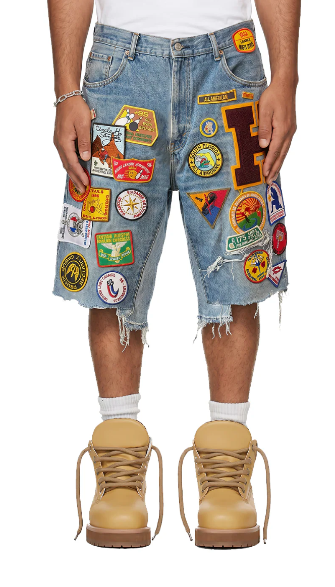 Patchwork Shorts