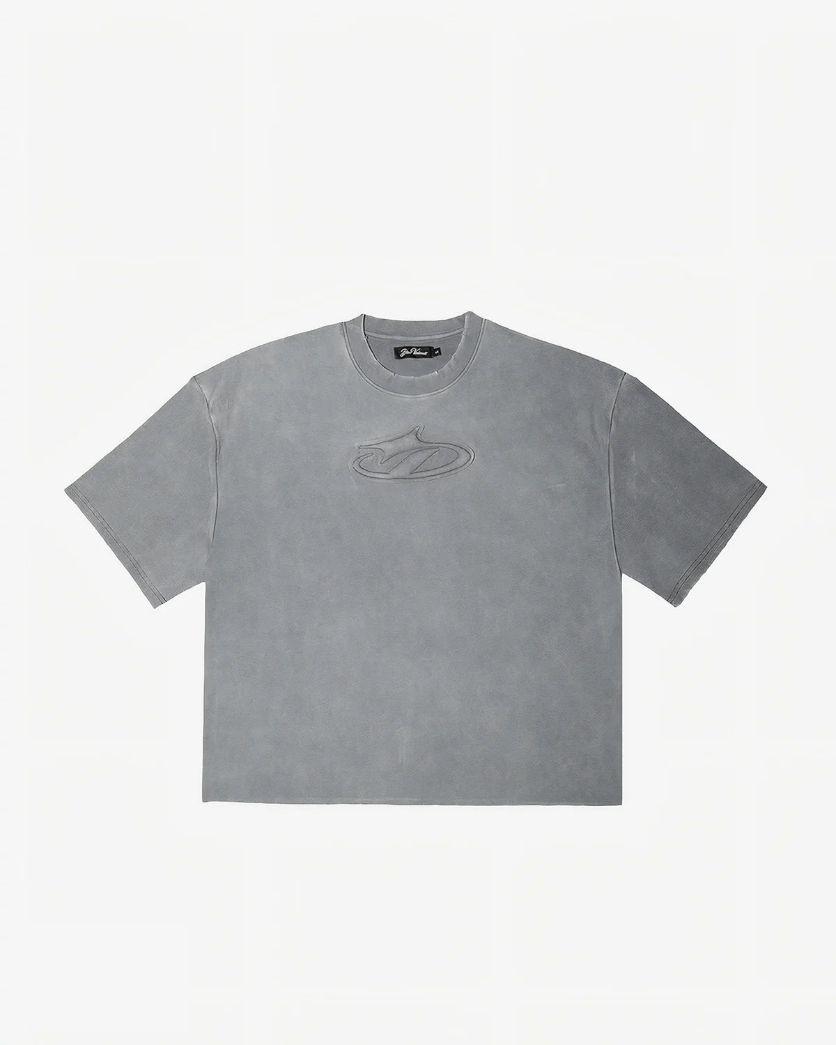 DISTRESSED LOGO T-SHIRT WASHED GREY